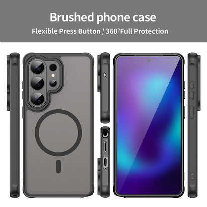 Puzdro MagSafe pre Samsung Galaxy S26 Ultra S948, Techsuit, HaloFrost II, Čierne