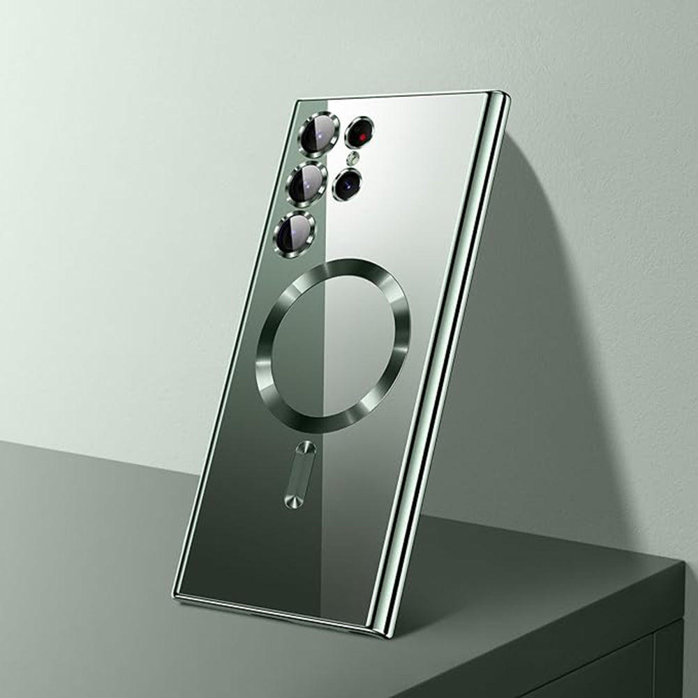 Puzdro MagSafe pre Samsung Galaxy S26 Ultra, Techsuit, Luxury Crystal, Tmavo modrá