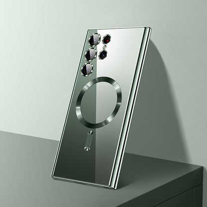 Puzdro MagSafe pre Samsung Galaxy S26 Ultra, Techsuit, Luxury Crystal, Tmavo modrá