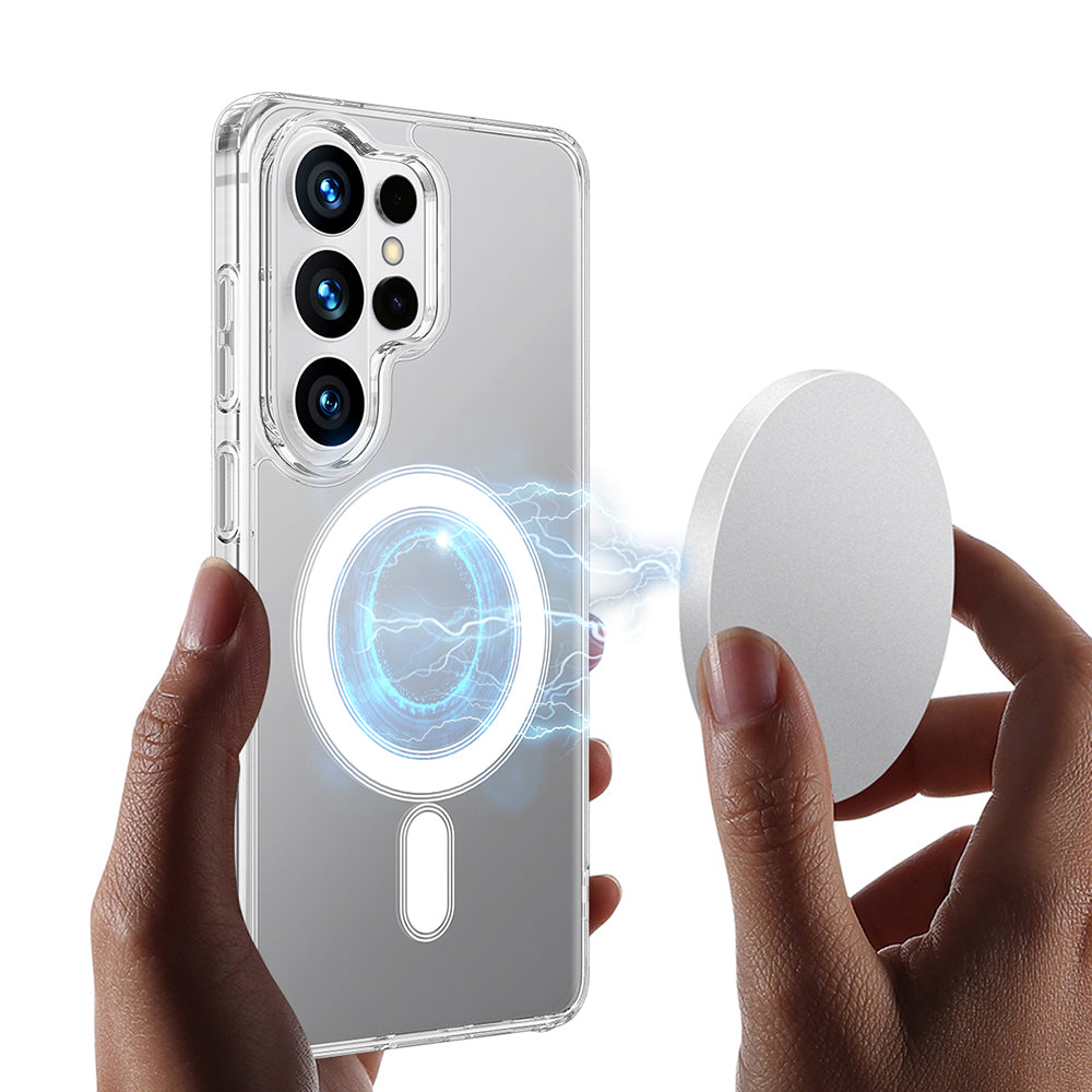 Puzdro MagSafe pre Samsung Galaxy S26 Ultra, Techsuit, Pro, Transparenté