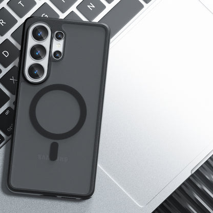 Puzdro MagSafe pre Samsung Galaxy S26 Ultra, Techsuit, PureFrost, Saténová Čierna