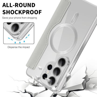 MagSafe Case for Samsung Galaxy S26 Ultra, Techsuit, SmartMag Book, Gray
