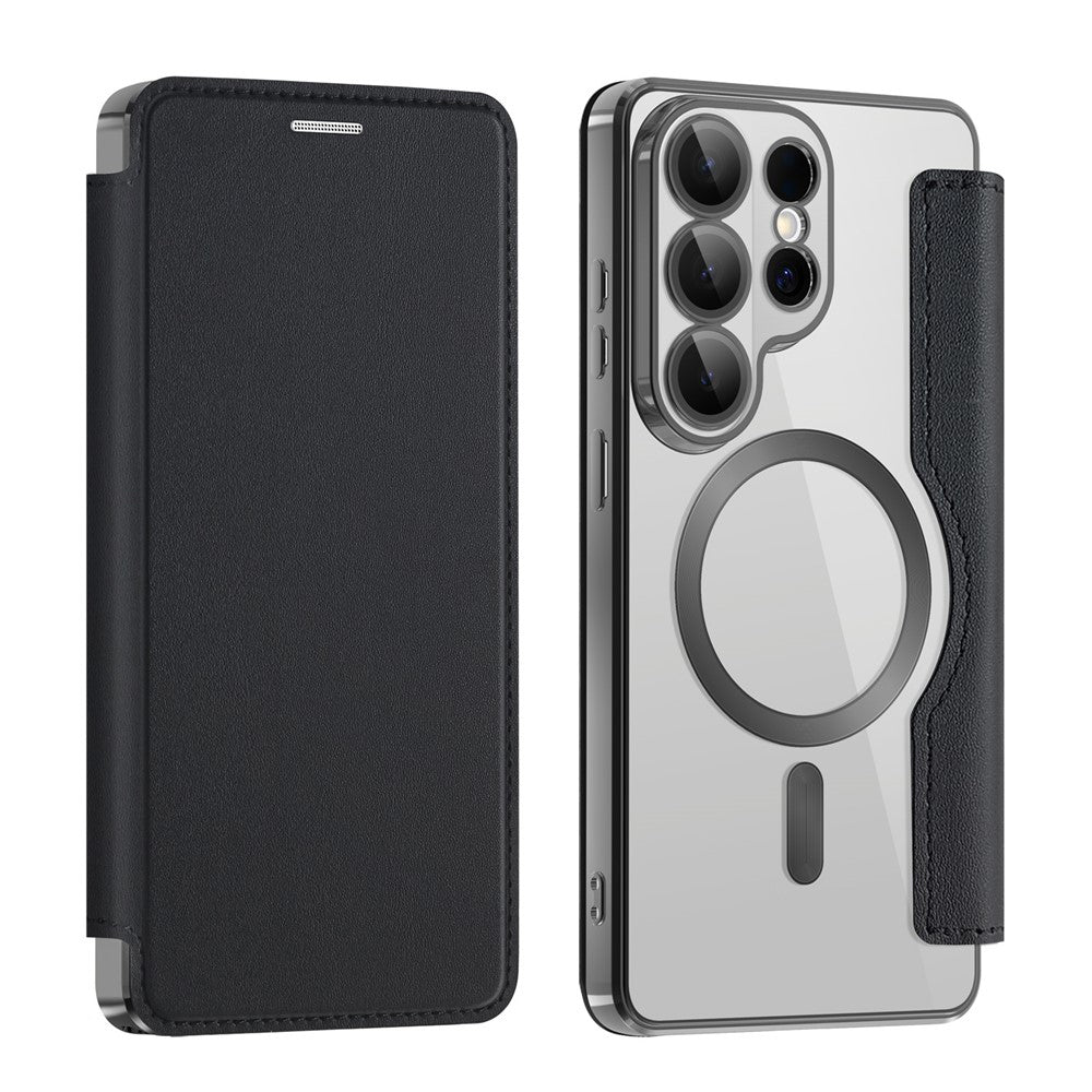 Puzdro MagSafe pre Samsung Galaxy S26 Ultra, Techsuit, SmartMag Book, Čierne