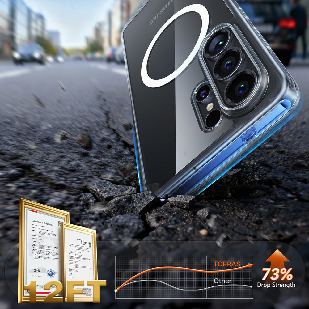 Puzdro MagSafe pre Samsung Galaxy S26 Ultra, Torras, Guardian, Transparentné