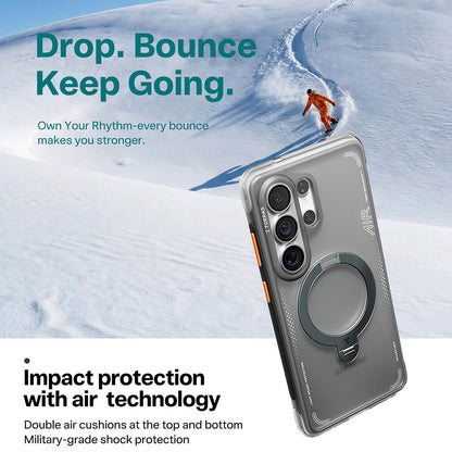 MagSafe Case for Samsung Galaxy S26 Ultra, Torras, Ostand Spin Air, Gray