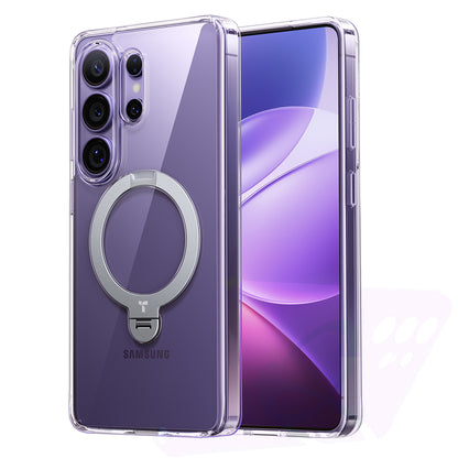 Puzdro MagSafe pre Samsung Galaxy S26 Ultra, Torras, Ostand Spin, Transparent