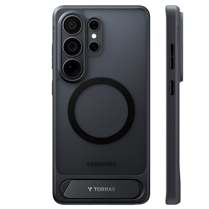 Puzdro MagSafe pre Samsung Galaxy S26 Ultra, Torras, Pstand, Čierne