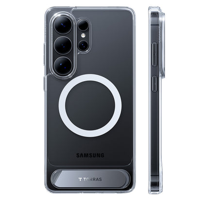 Puzdro MagSafe pre Samsung Galaxy S26 Ultra, Torras, Pstand, Transparentné