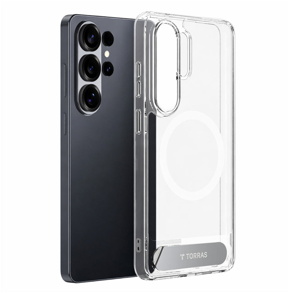 Puzdro MagSafe pre Samsung Galaxy S26 Ultra, Torras, Pstand, Transparentné