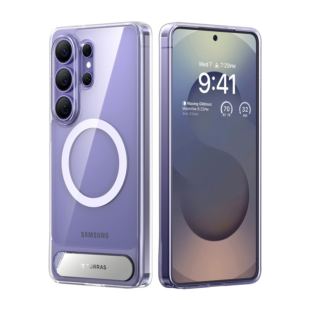 Puzdro MagSafe pre Samsung Galaxy S26 Ultra, Torras, Pstand, Transparentné
