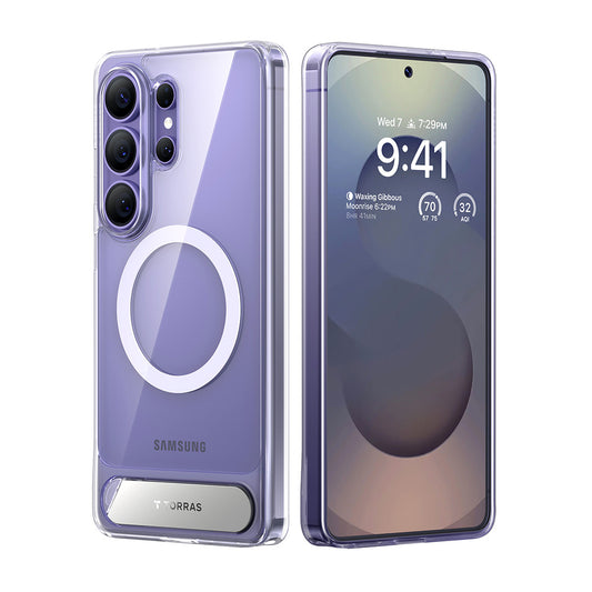 Puzdro MagSafe pre Samsung Galaxy S26 Ultra, Torras, Pstand, Transparentné