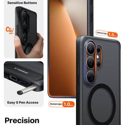 Puzdro MagSafe pre Samsung Galaxy S26 Ultra, Torras, Pstand, Transparentné