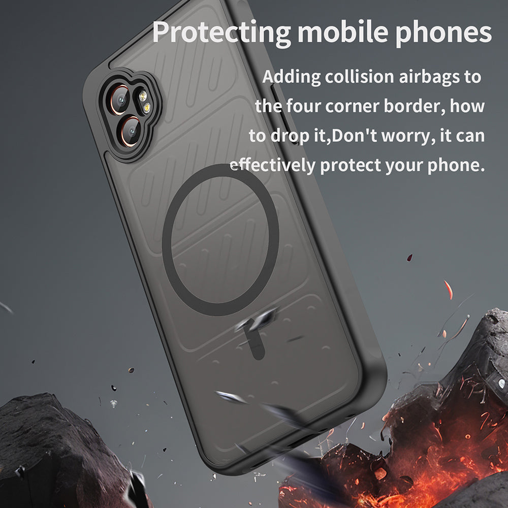 MagSafe Case for Samsung Galaxy XCover7 Pro, Techsuit, HaloFrost II, Black