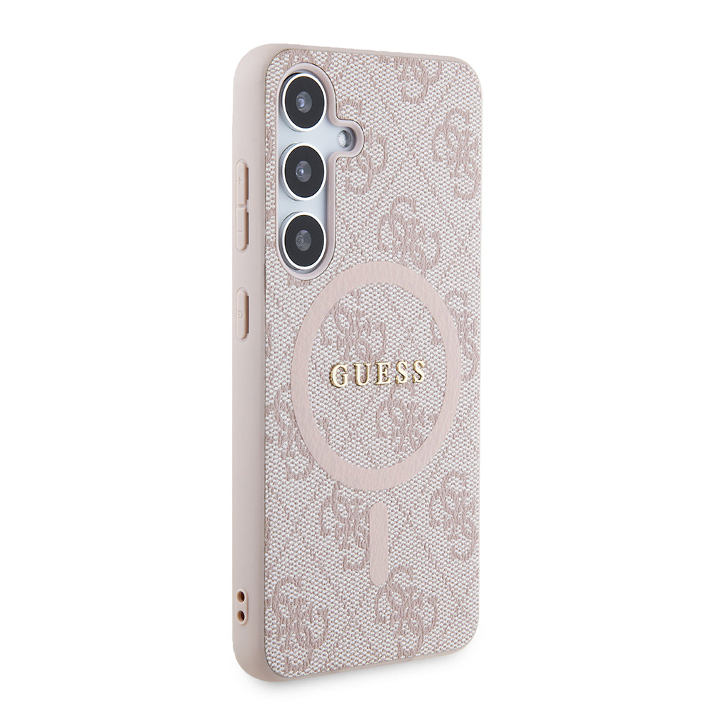 Puzdro MagSafe pre Samsung Galaxy Z Flip7 F766, Guess, 4G Collection, Ružová