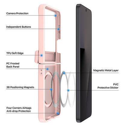 MagSafe puzdro pre Samsung Galaxy Z Flip8 F776, DUX DUCIS, Yind, Čierne