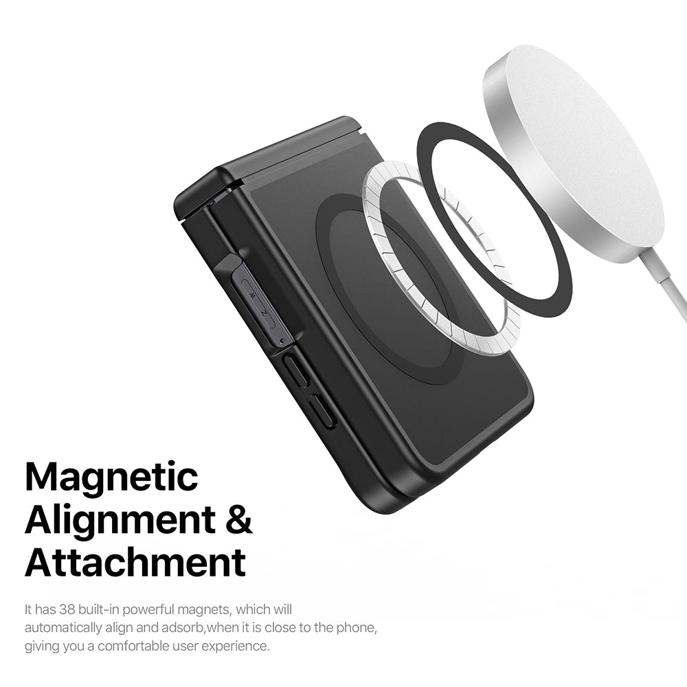 MagSafe puzdro pre Samsung Galaxy Z Flip8 F776, DUX DUCIS, Yind, Čierne