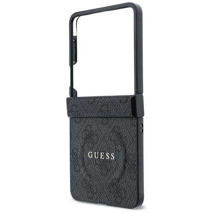 MagSafe puzdro pre Samsung Galaxy Z Flip8 F776, Guess, 4G Leather Classic, Čierna