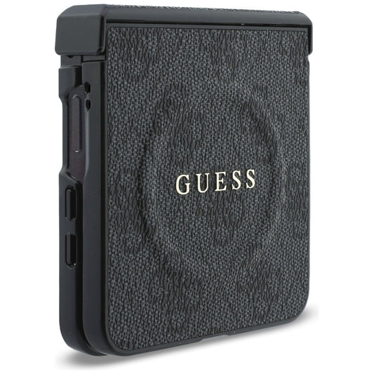 MagSafe puzdro pre Samsung Galaxy Z Flip8 F776, Guess, 4G Leather Classic, Čierna