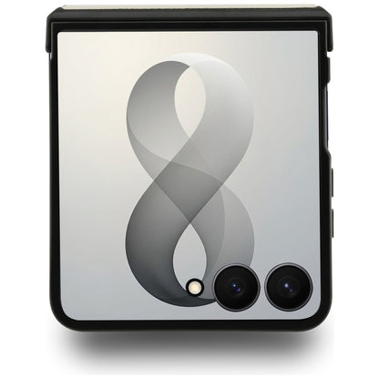 MagSafe puzdro pre Samsung Galaxy Z Flip8 F776, Guess, Ring Stand Grained Classic Logo, Béžová
