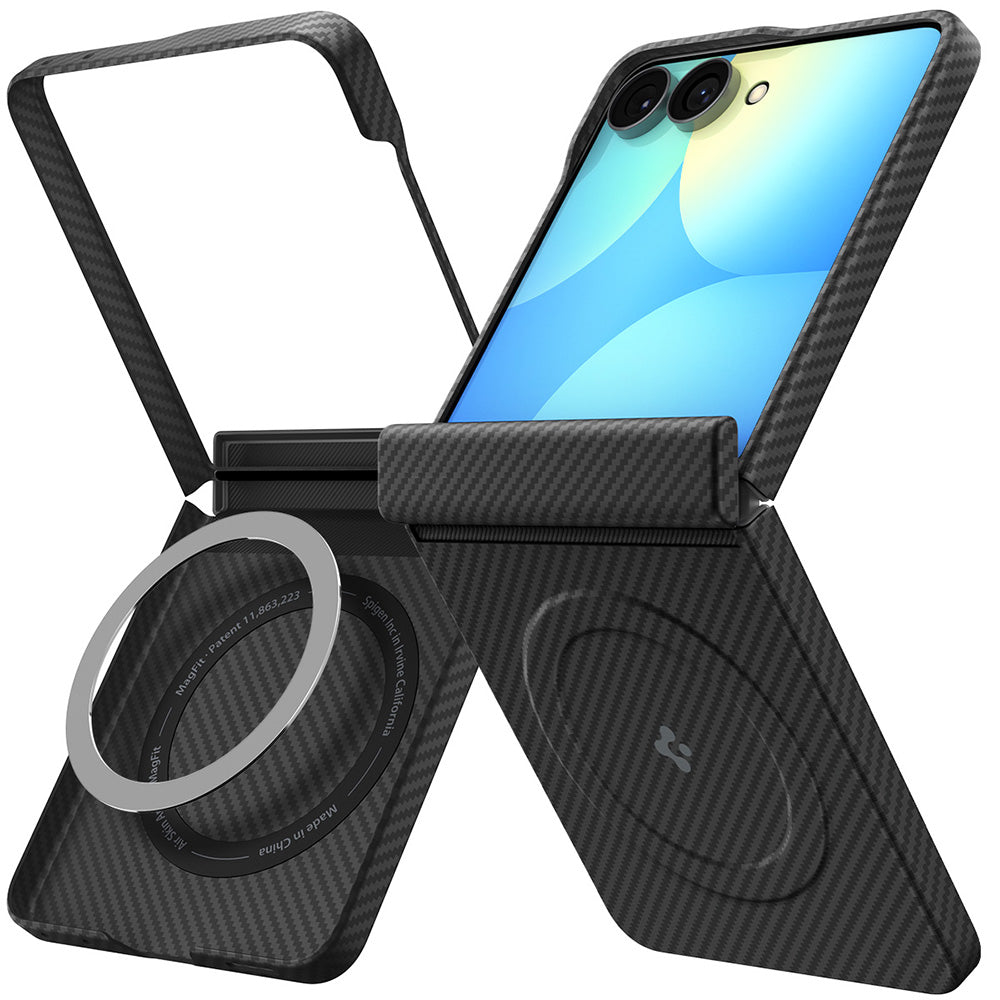 MagSafe puzdro pre Samsung Galaxy Z Flip8 F776, Spigen, Air Skin, čierne ACS11513