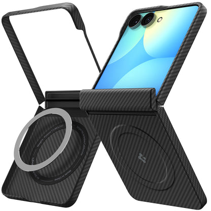 MagSafe puzdro pre Samsung Galaxy Z Flip8 F776, Spigen, Air Skin, čierne ACS11513