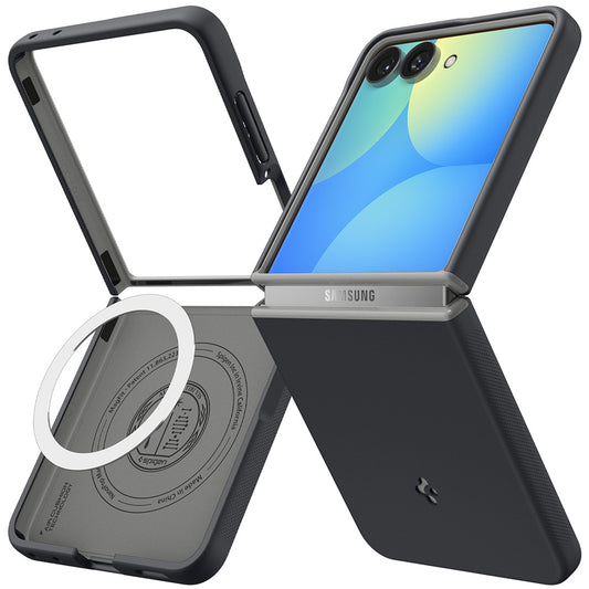 MagSafe puzdro pre Samsung Galaxy Z Flip8 F776, Spigen, Caseology Nano Pop, čierne ACS11523