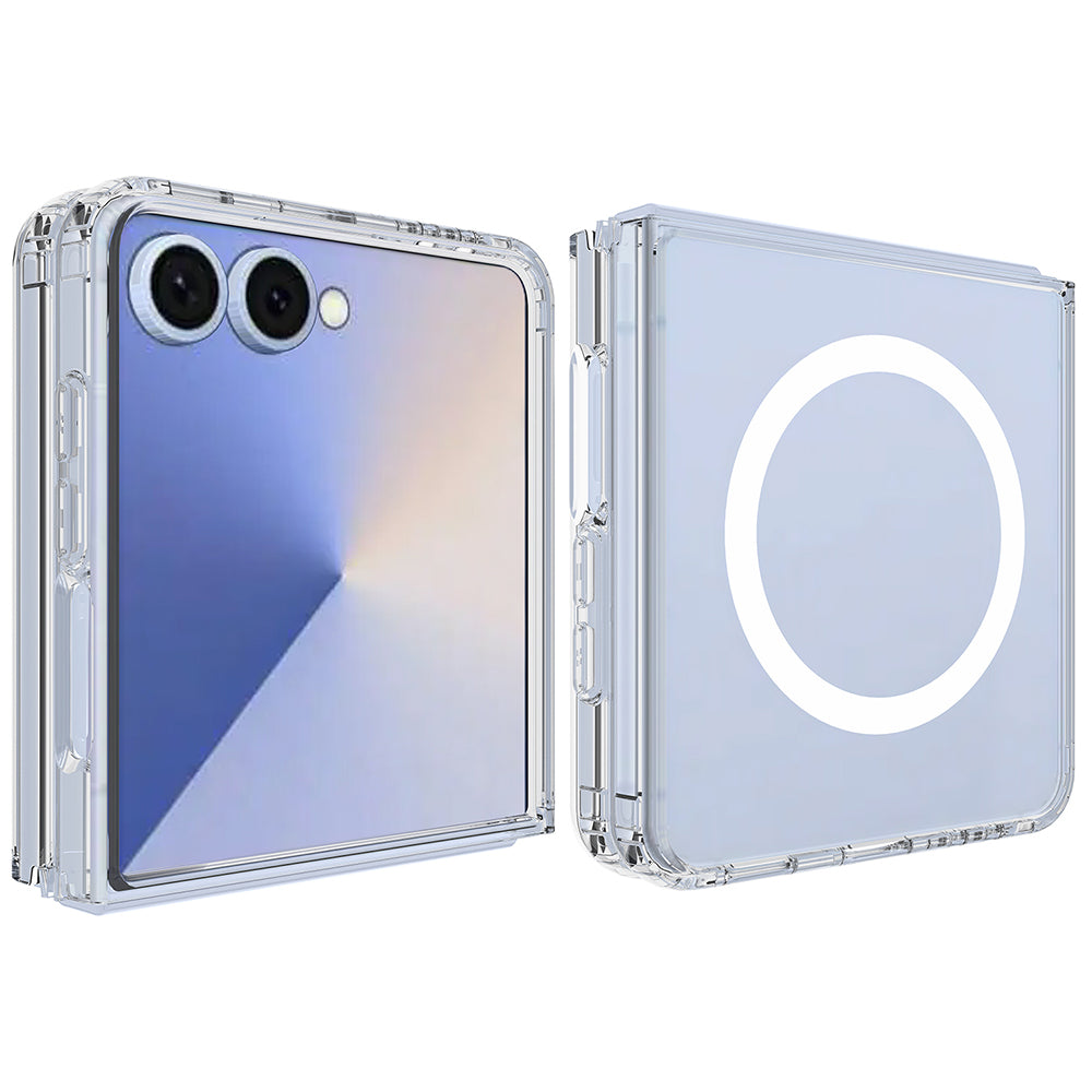 MagSafe puzdro pre Samsung Galaxy Z Flip8 F776, Techsuit, Pro, priehľadné