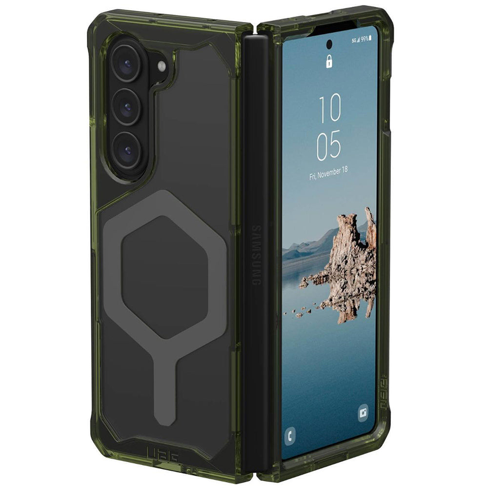 MagSafe puzdro pre Samsung Galaxy Z Fold5 F946, Urban Armor Gear, Plyo Pro, Zeleno-sivé