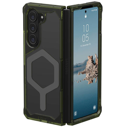 MagSafe puzdro pre Samsung Galaxy Z Fold5 F946, Urban Armor Gear, Plyo Pro, Zeleno-sivé
