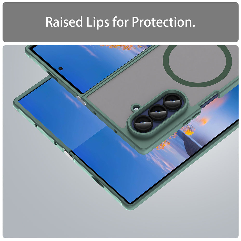 MagSafe puzdro pre Samsung Galaxy Z Fold7 F966, Techsuit, HaloFrost II, Zelené