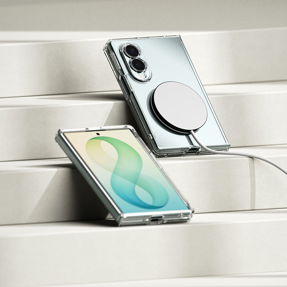 Puzdro MagSafe pre Samsung Galaxy Z Fold8 F971, Ringke, Fusion, priehľadné