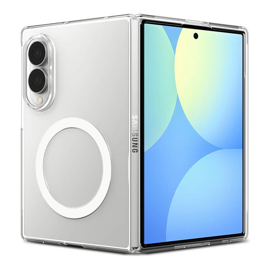 MagSafe puzdro pre Samsung Galaxy Z Fold8 F971, Spigen, Air Skin, Priehľadné biele ACS11952