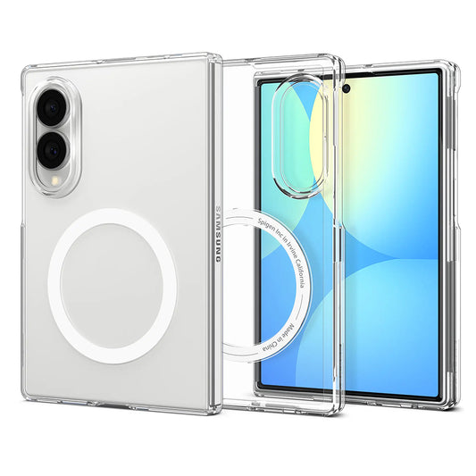 MagSafe puzdro pre Samsung Galaxy Z Fold8 F971, Spigen, Air Skin, Priehľadné biele ACS11952