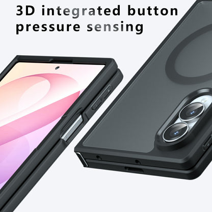 MagSafe puzdro pre Samsung Galaxy Z Fold8 F971, Techsuit, PureFrost, Čierna saténová