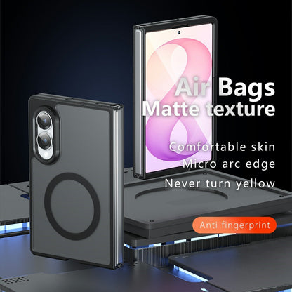 MagSafe puzdro pre Samsung Galaxy Z Fold8 F971, Techsuit, PureFrost, Čierna saténová