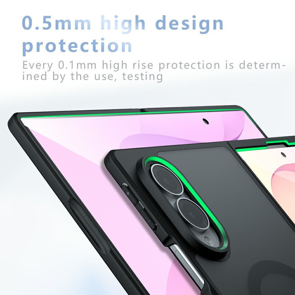 MagSafe puzdro pre Samsung Galaxy Z Fold8 F971, Techsuit, PureFrost, Čierna saténová