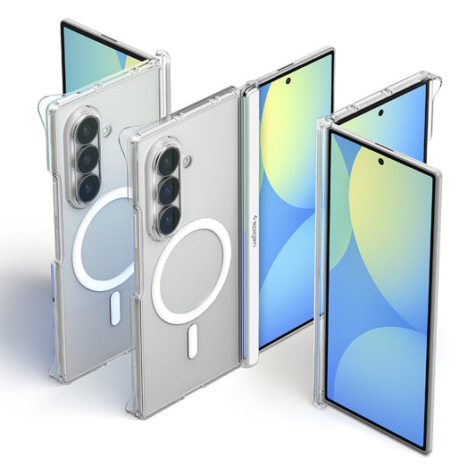 MagSafe puzdro pre Samsung Galaxy Z Fold8 Ultra F976, Spigen, Air Skin Zero, Priehľadné biele ACS11495