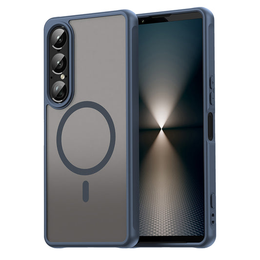 MagSafe puzdro pre Sony Xperia 1 VII, Techsuit, HaloFrost II, Tmavomodrá
