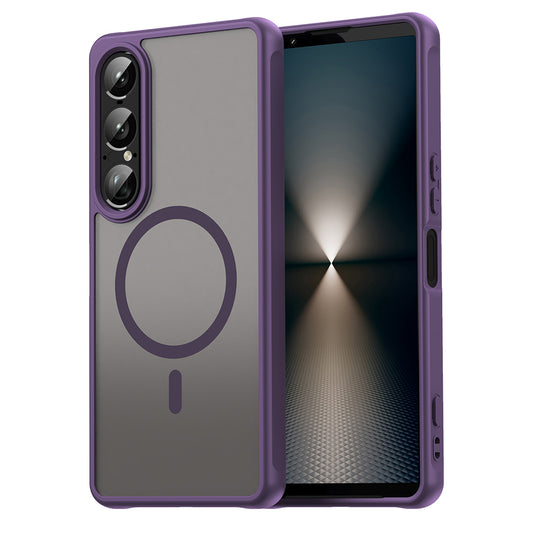 MagSafe puzdro pre Sony Xperia 1 VII, Techsuit, HaloFrost II, fialové