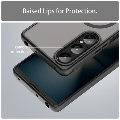 MagSafe puzdro pre Sony Xperia 1 VII, Techsuit, HaloFrost II, čierne