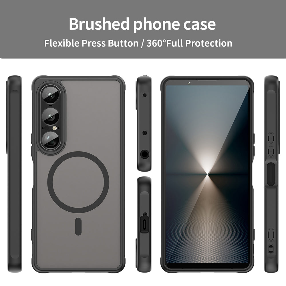 MagSafe puzdro pre Sony Xperia 1 VII, Techsuit, HaloFrost II, čierne