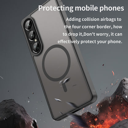 MagSafe puzdro pre Sony Xperia 1 VII, Techsuit, HaloFrost II, čierne