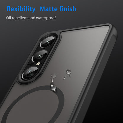 MagSafe puzdro pre Sony Xperia 1 VII, Techsuit, HaloFrost II, čierne
