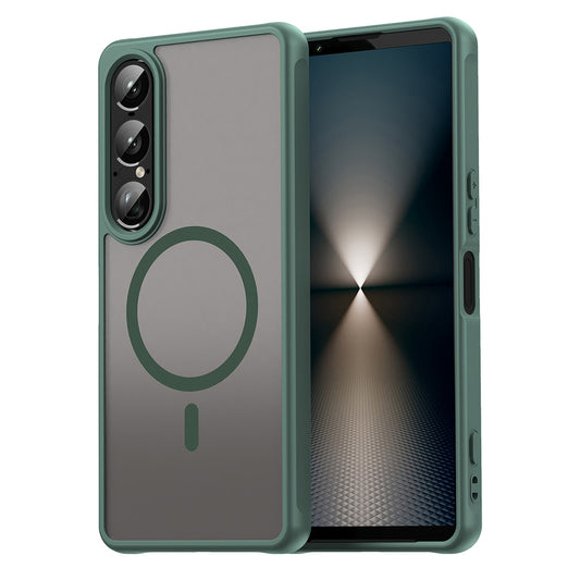 MagSafe puzdro pre Sony Xperia 1 VII, Techsuit, HaloFrost II, Zelené