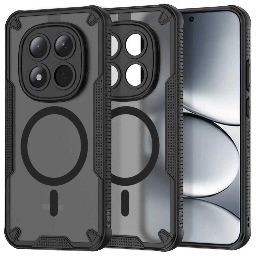 Puzdro MagSafe pre Xiaomi Redmi Note 15 Pro 5G, Tech-Protect, Rugged Shield, Čierne