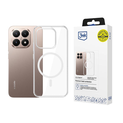 Puzdro MagSafe pre Xiaomi 15T, 3MK, Armor MagCase, Priehľadné
