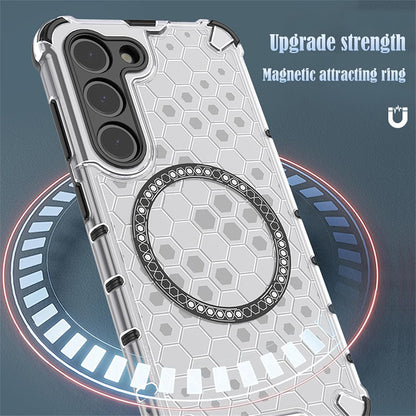 MagSafe Case for Xiaomi 15T, Techsuit, HoneyComb Shield, White