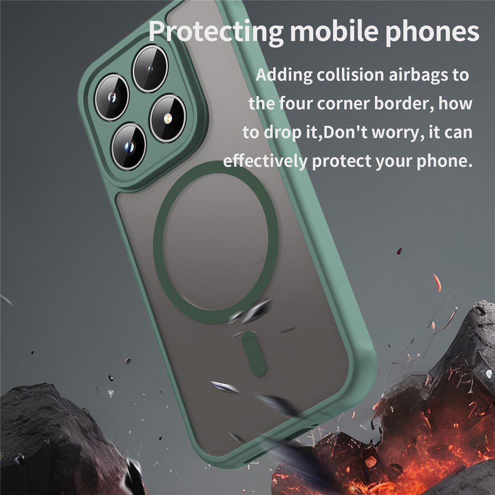Puzdro MagSafe pre Xiaomi 17, Techsuit, HaloFrost II, Zelená