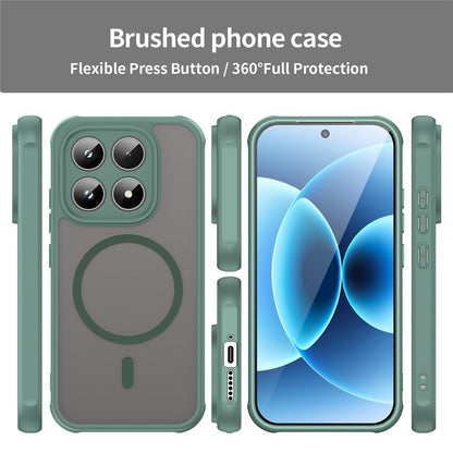 Puzdro MagSafe pre Xiaomi 17, Techsuit, HaloFrost II, Zelená