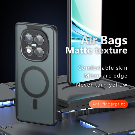 Puzdro MagSafe pre Xiaomi 17, Techsuit, PureFrost, Saténová Čierna